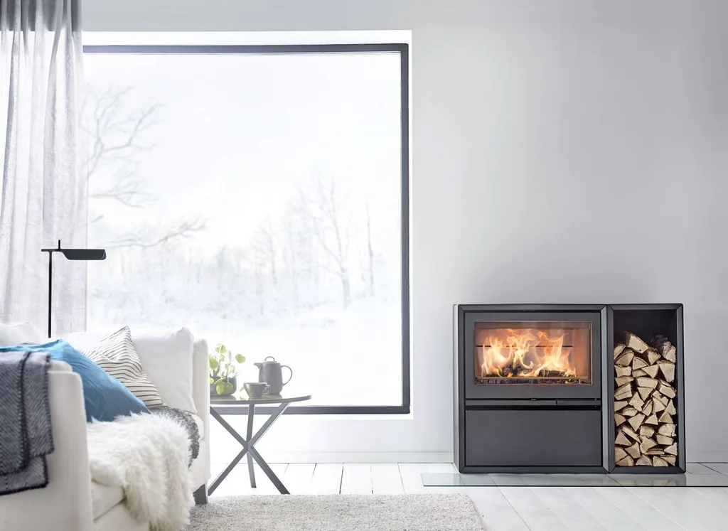 Acheter un poêle à bois CONTURA 310 et son casier à bois autour de Mérignac entre Bordeaux et Libourne