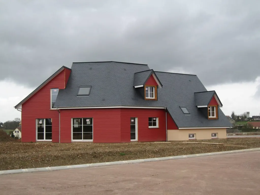 Maison mixte bois béton