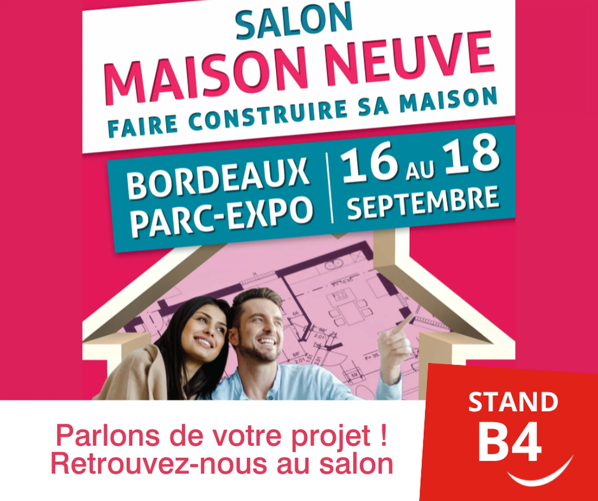 Retrouvez-nous au salon de la maison neuve du 16 au 18 septembre