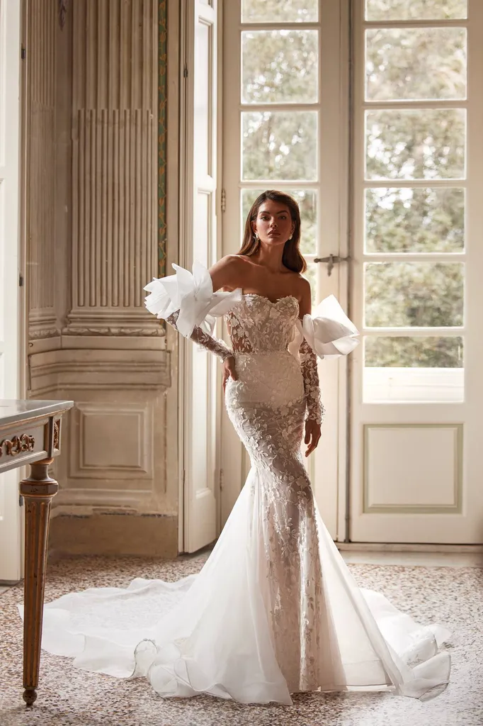 Robe de mariée sirène modèle MOREL à Marseille.