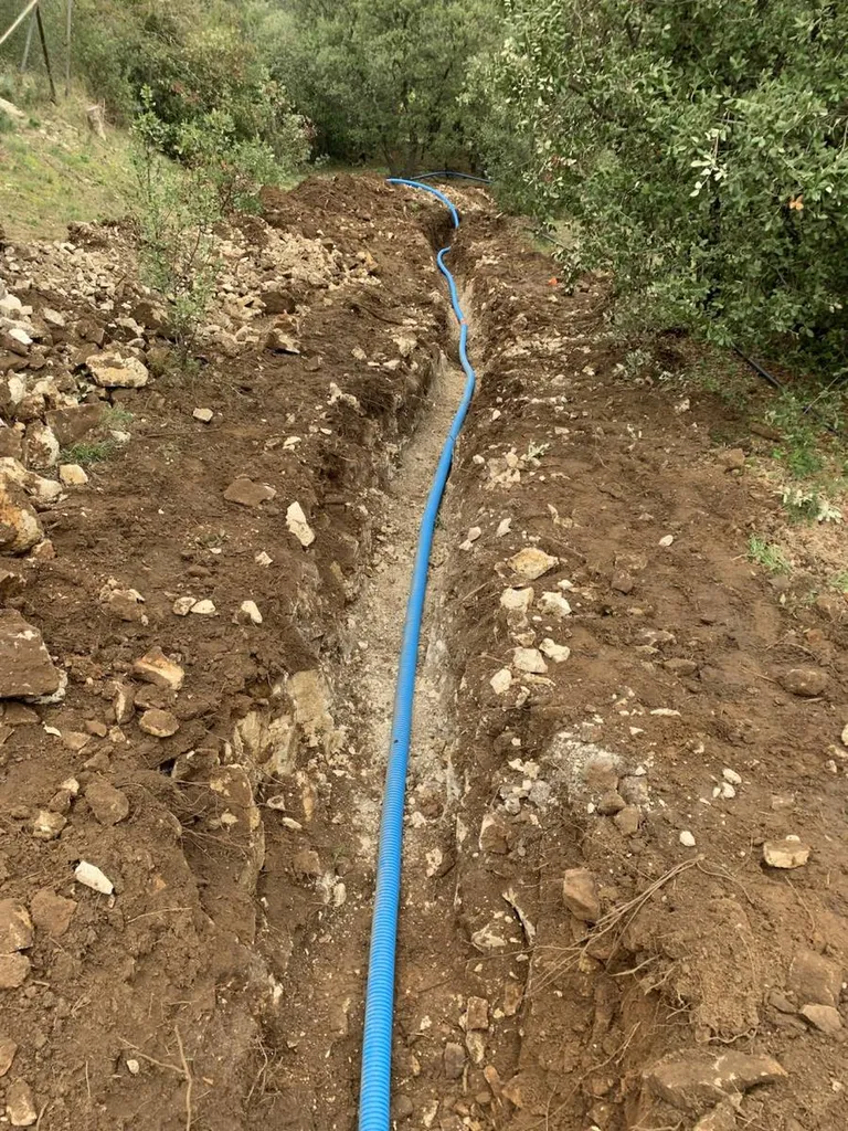 Adduction d'eau potable sur la commune des Taillades