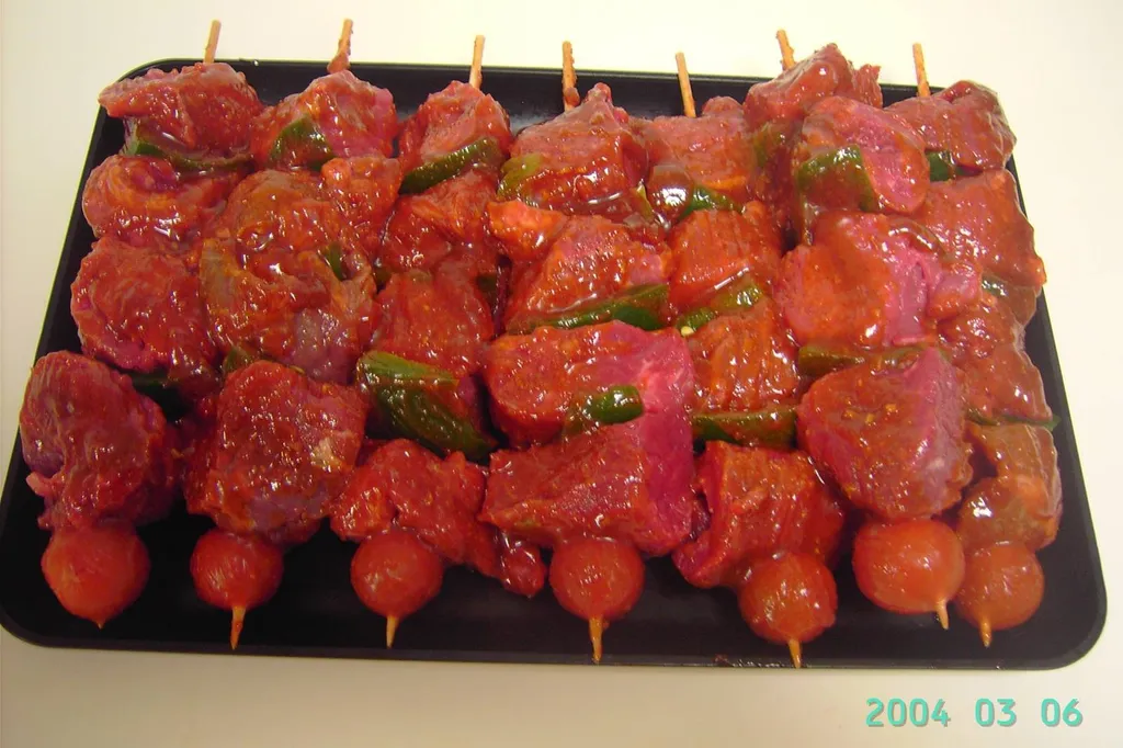 brochette de boeuf marinée