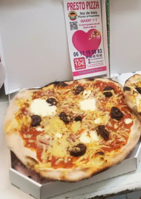 Pizza julienne tomate et crème livrée   sur salon  de provence ou à emporter centre-ville