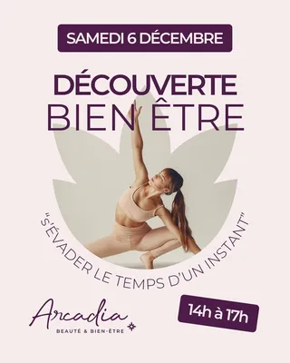 Découverte Bien-être samedi 6 décembre de 14h à 17h - Hatha Yoga, Pilates, Hatha Flow, La Canopée, Nature is Future
