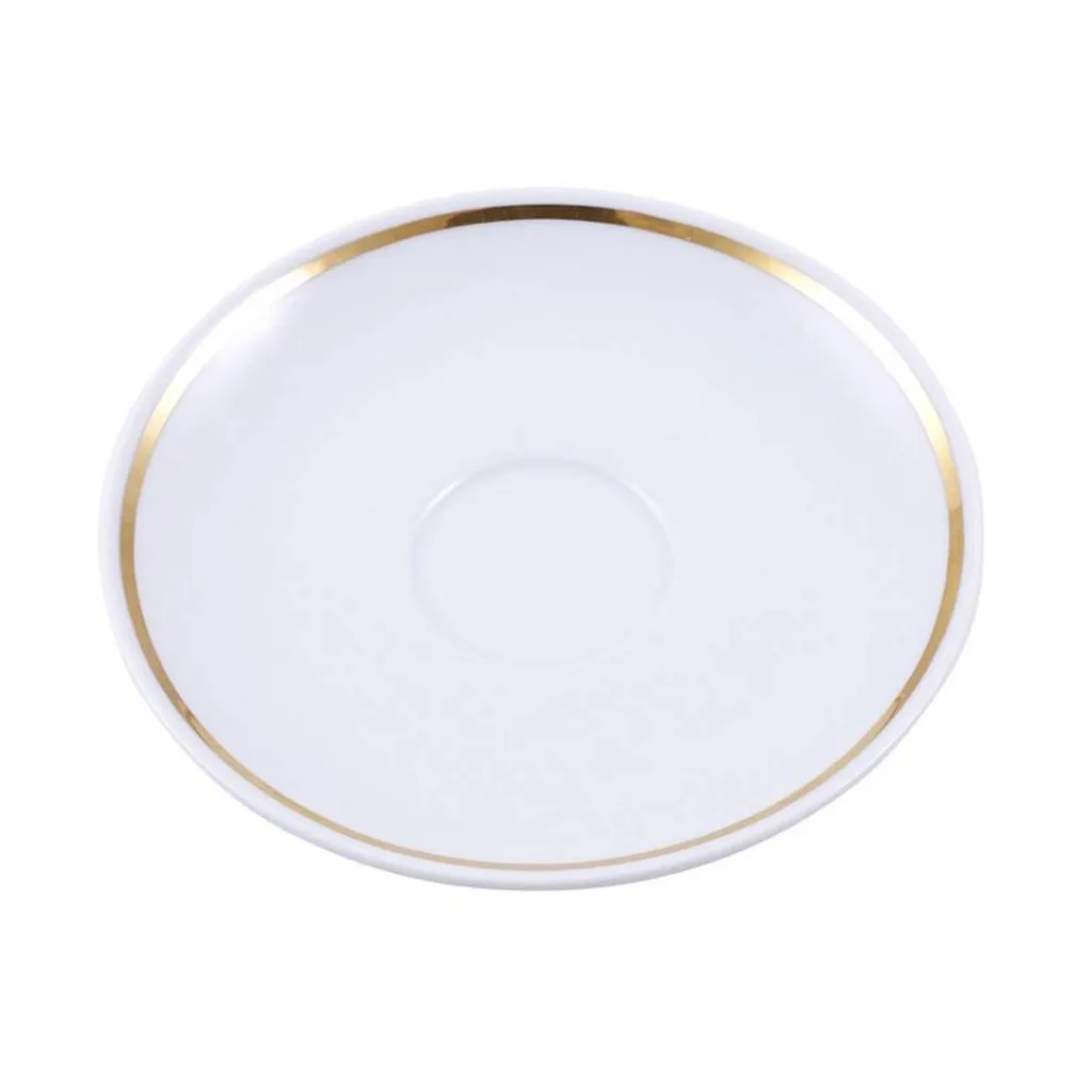 Location de vaisselle vintage filet or sous-tasse à café à Lyon