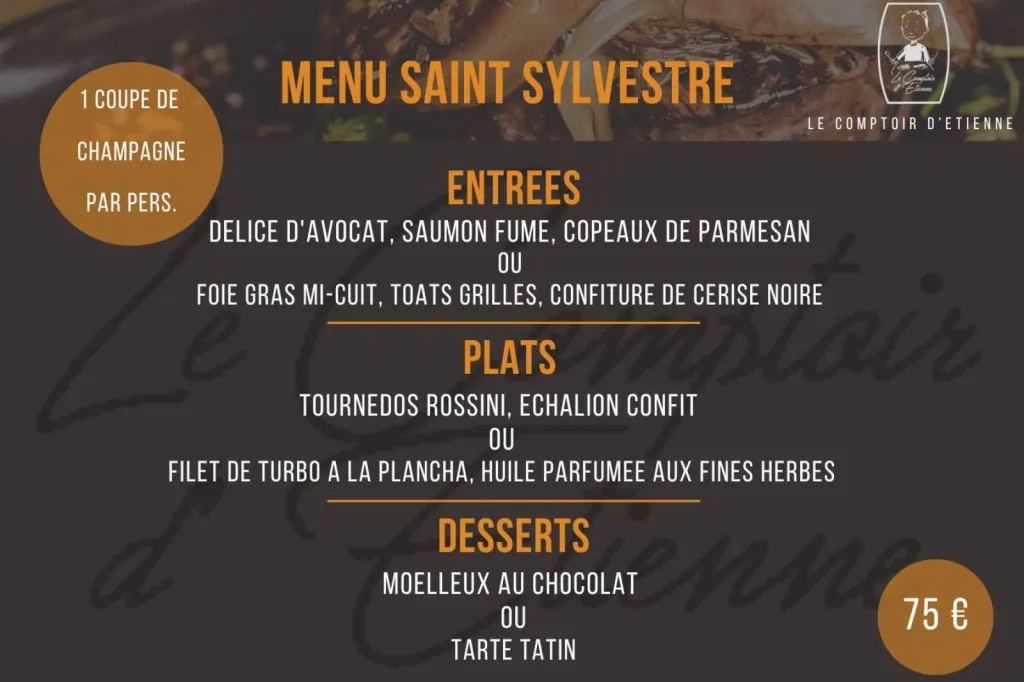 MENU DE LA SAINT SYLVESTRE