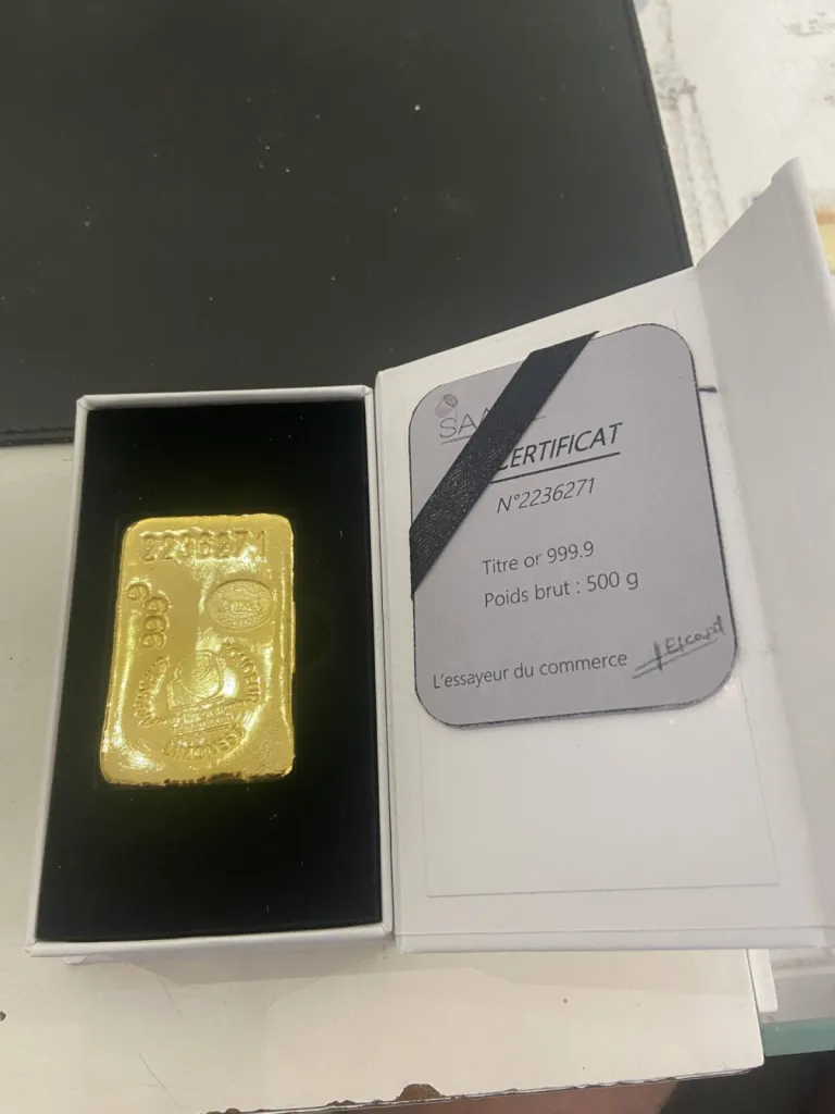 Achat de vente de lingots et lingotins