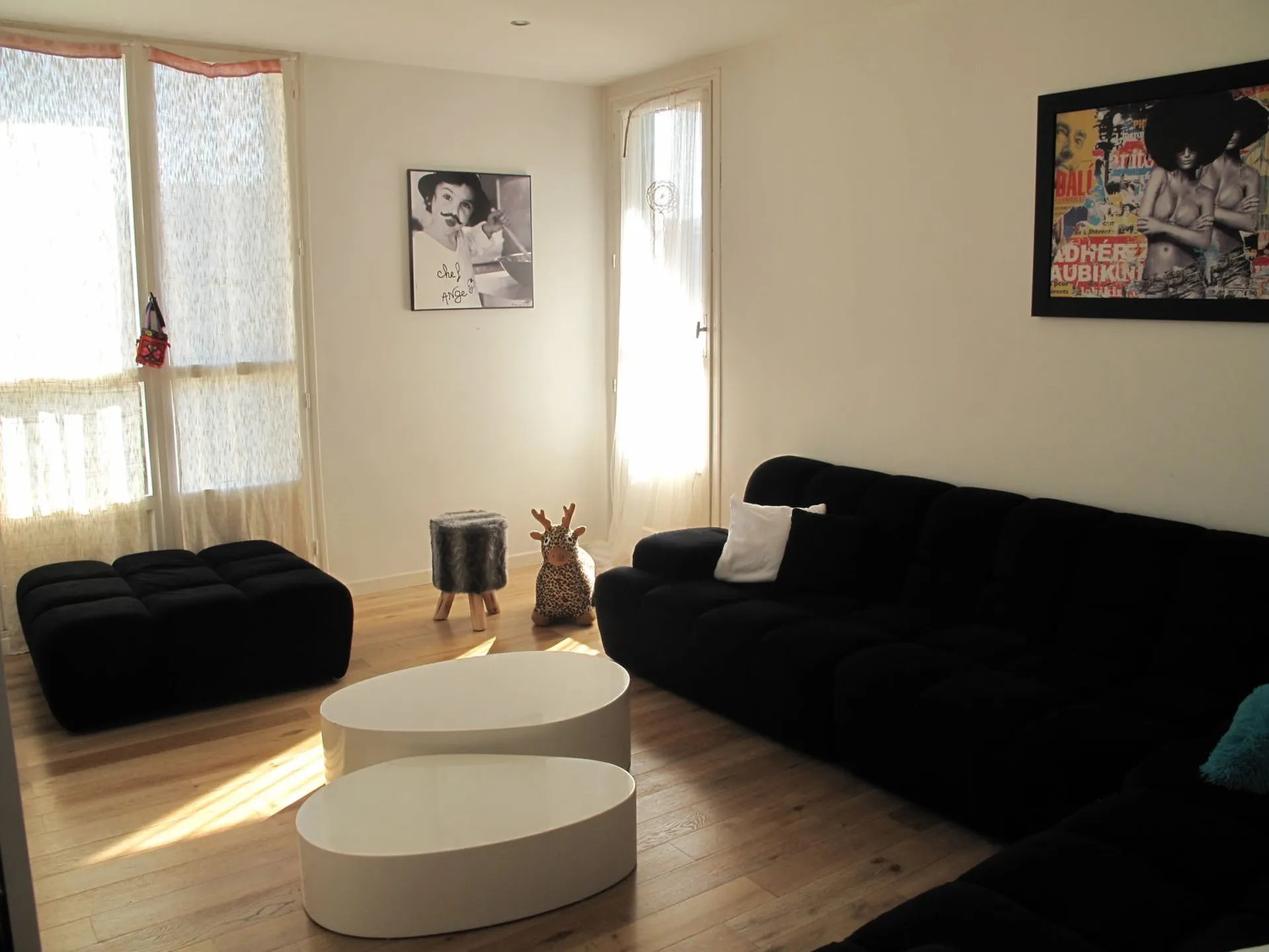 Séjour donnant sur balcon