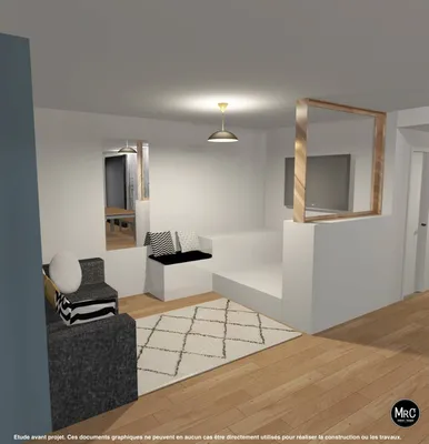 Rénovation complète et étude avec visuel d’architecte d’intérieur à Cabriès