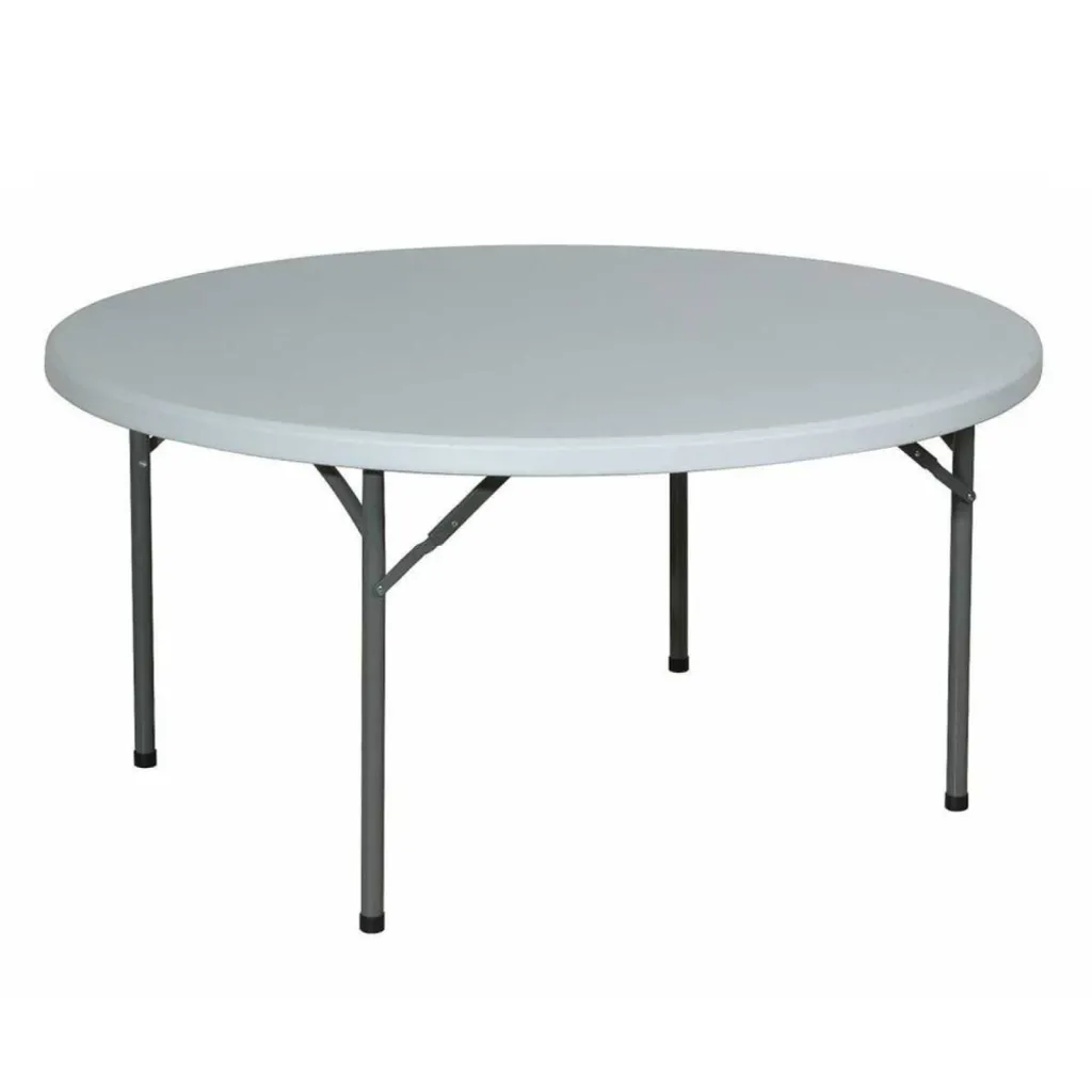 TABLE RONDE PLASTIQUE 152CM ROMANTIQUE POUR MARIAGE