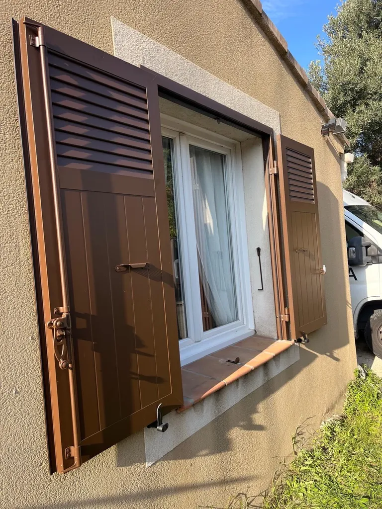 Volet battant Marron 