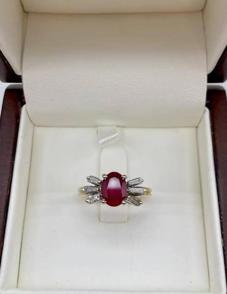 Un Bijou d'Exception à Découvrir : La Bague Rubis et Diamants chez Or Ligne près de Bordeaux