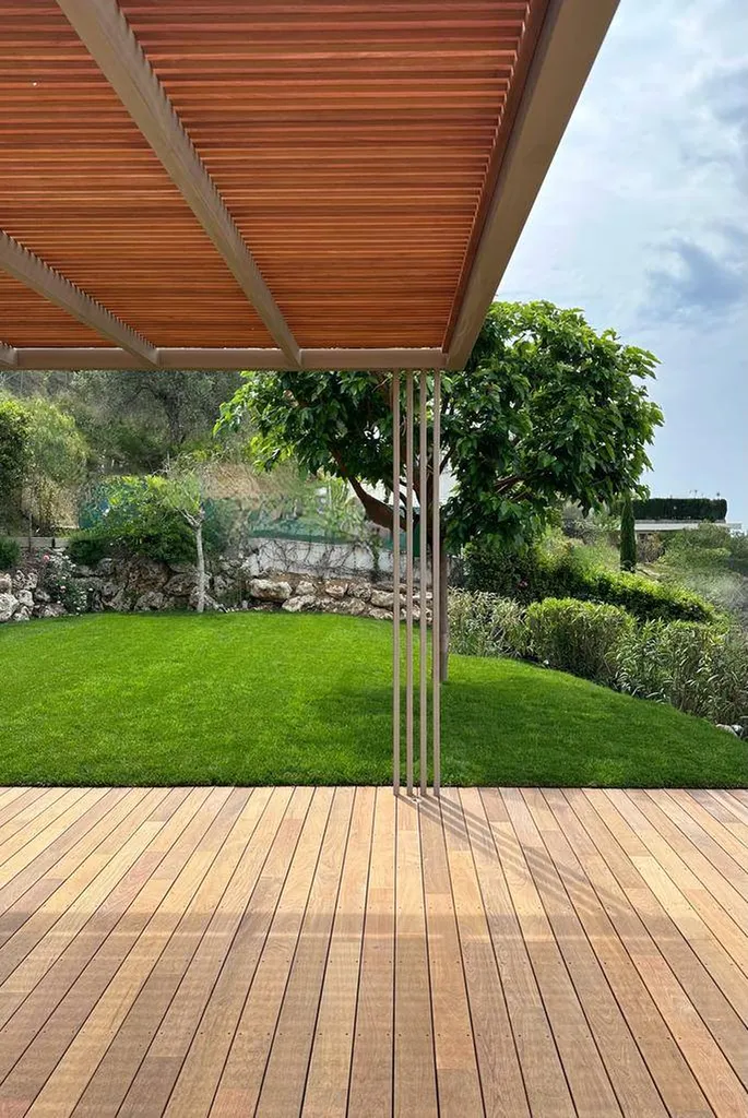 ferronnier pour pergola acier et bois cannes