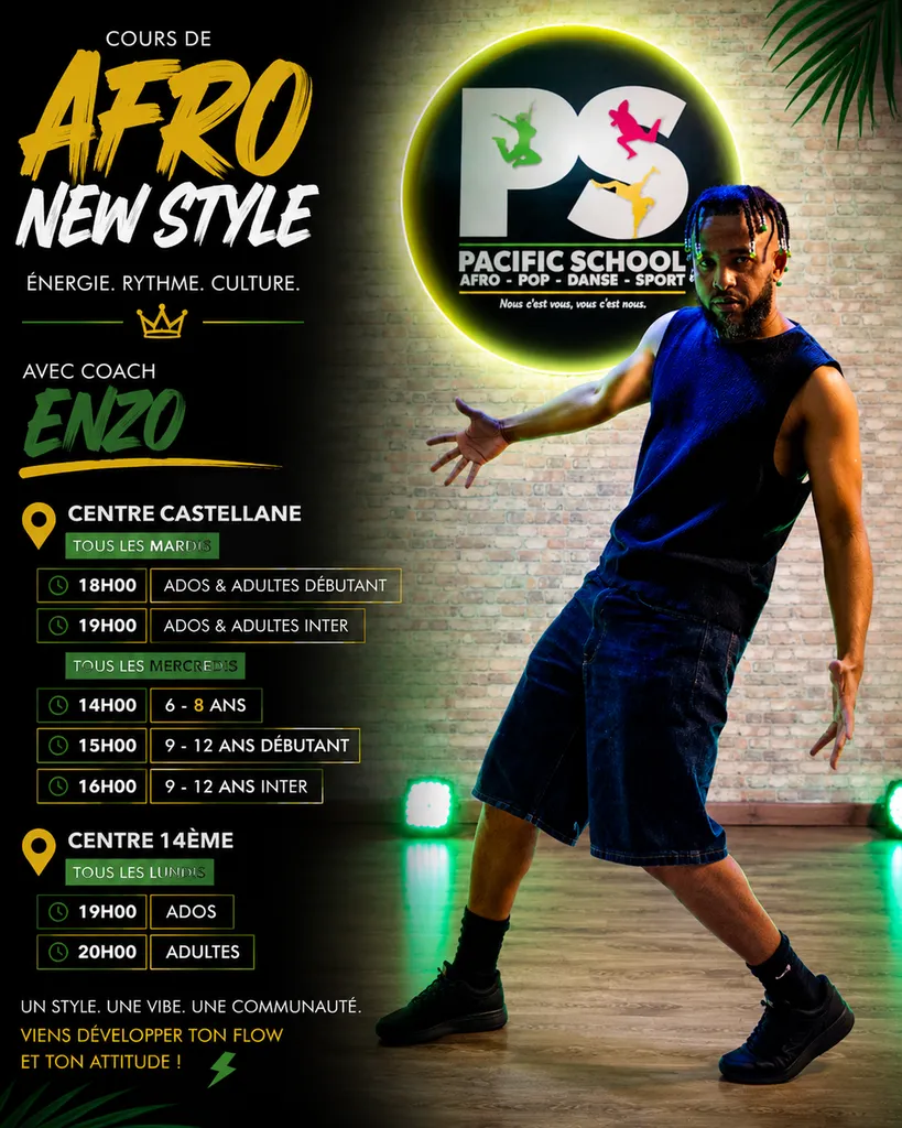 Lancez-vous dans l’Afro New Style à Marseille 14e – Cours dès 16 ans avec Enzo