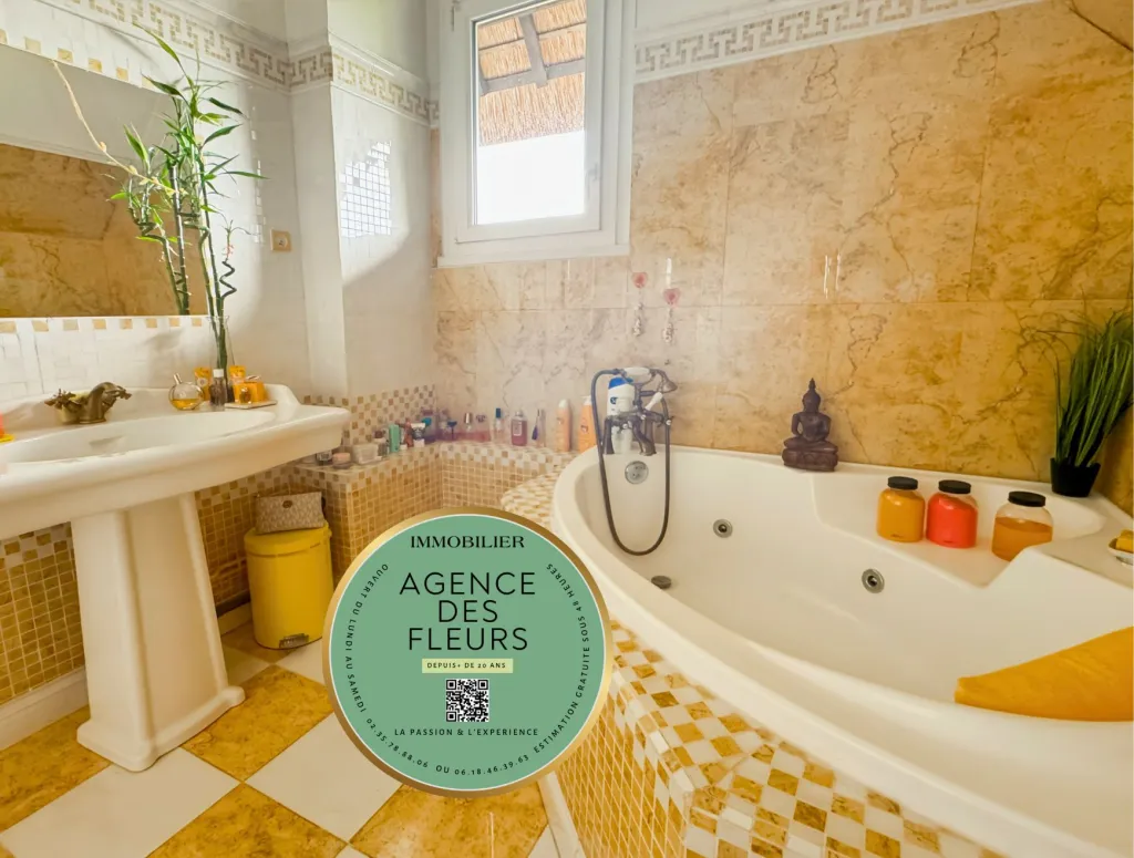 A saisir chaumière de 170 m² édifiée sur un terrain de 1963 m² sur la commune de BOSROUMOIS 27670