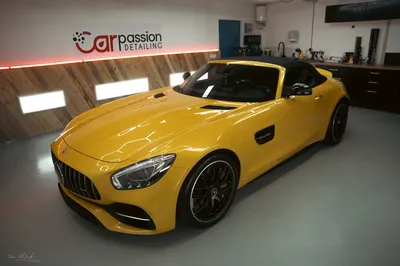Film de protection ( ppf) profilm et protection céramique carrosserie jantes ainsi que le ppf - protection hydrophobe du cabriolet sur cette mercedes amg gtc à lamorlaye