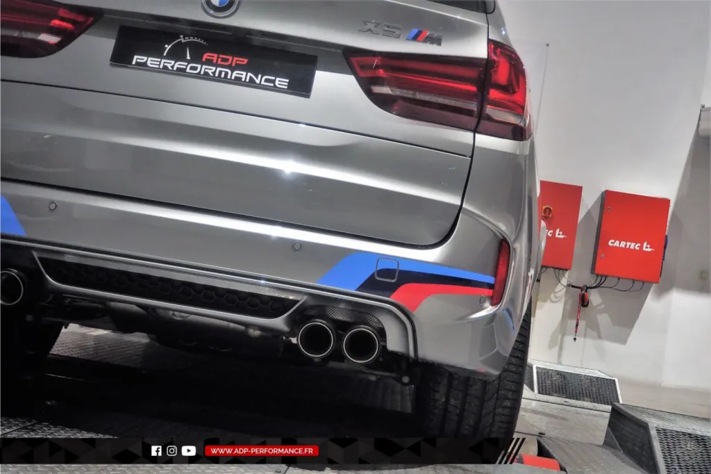Reprogrammation moteur Sud - Echappement Akrapovic - BMW X5 M 4.4 V8 Bi-Turbo