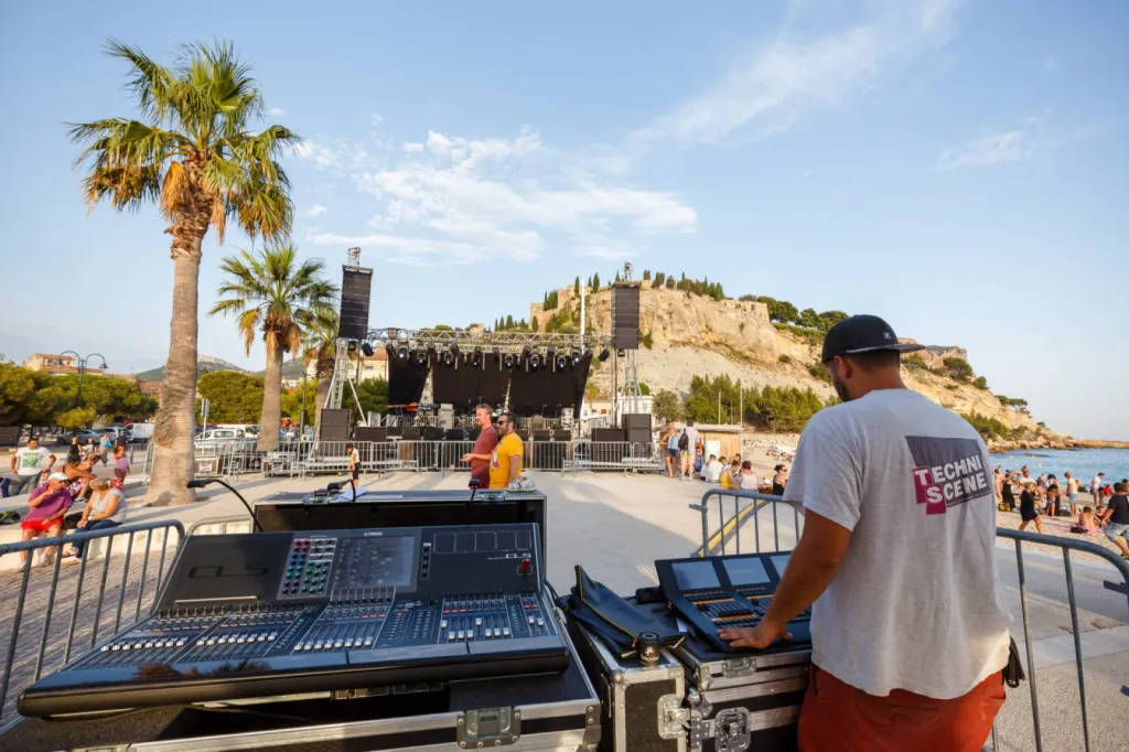 concert Gilbert Montagné Cassis été 2017 regie technique Techni Scene