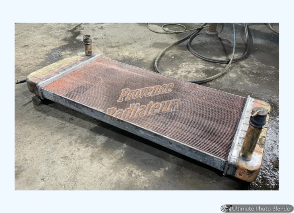 Radiateur de refroidissement de groupe électrogène en fabrication complète tout cuivre à Nîmes dans le Gard.