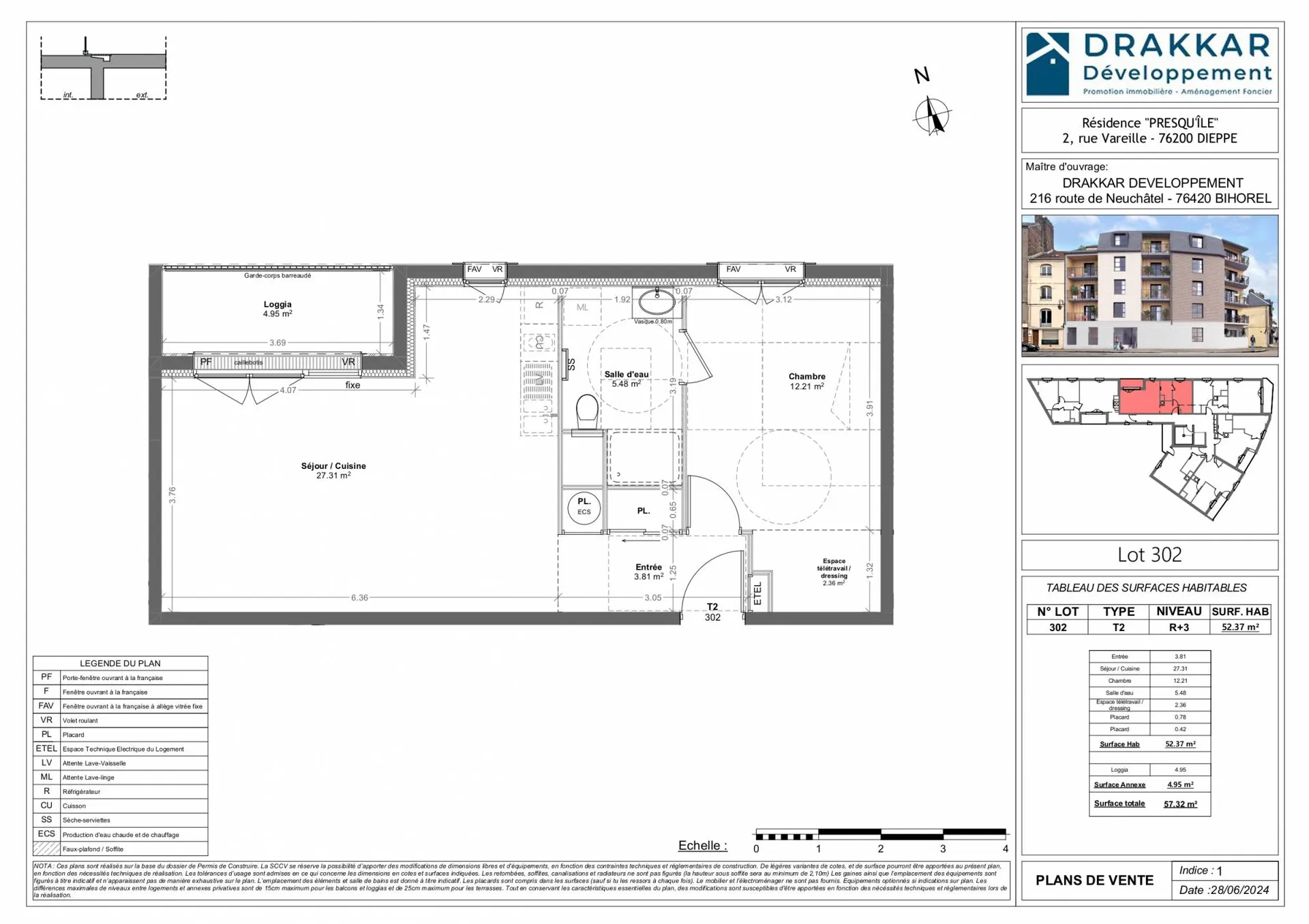 A vendre Appartement neuf avec balcon