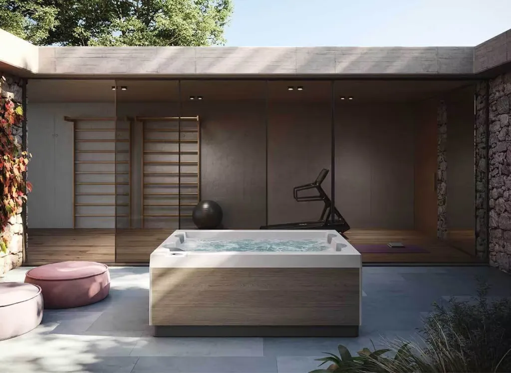 Spa Jacuzzi® 2-3 places Unique : l’élégance minimaliste au service du bien-être