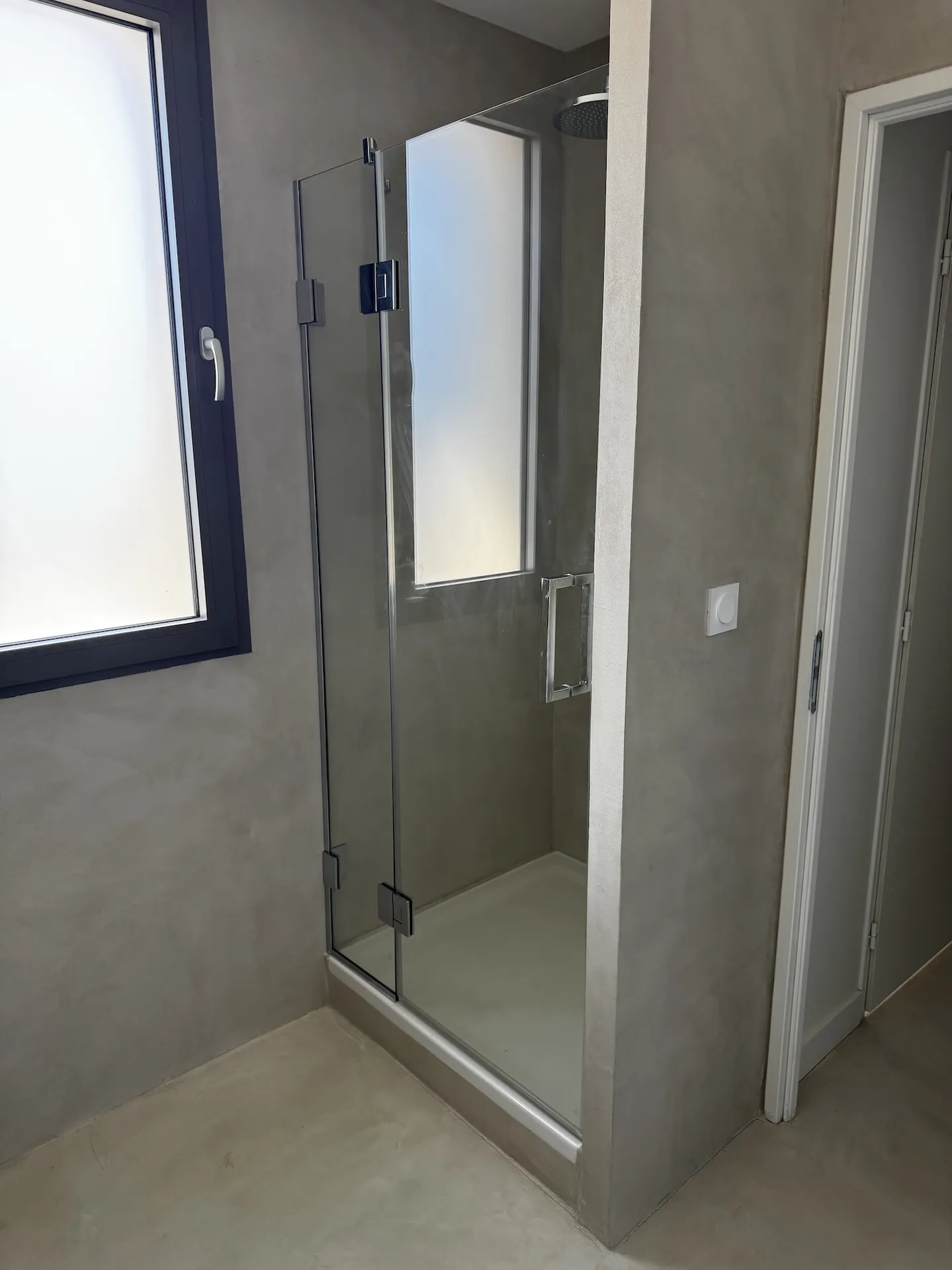 Ensemble de paroi de douche en verre trempé à CHAPONOST