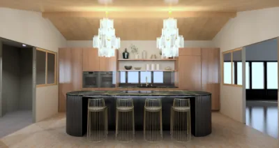 cuisine noyer et chêne massif