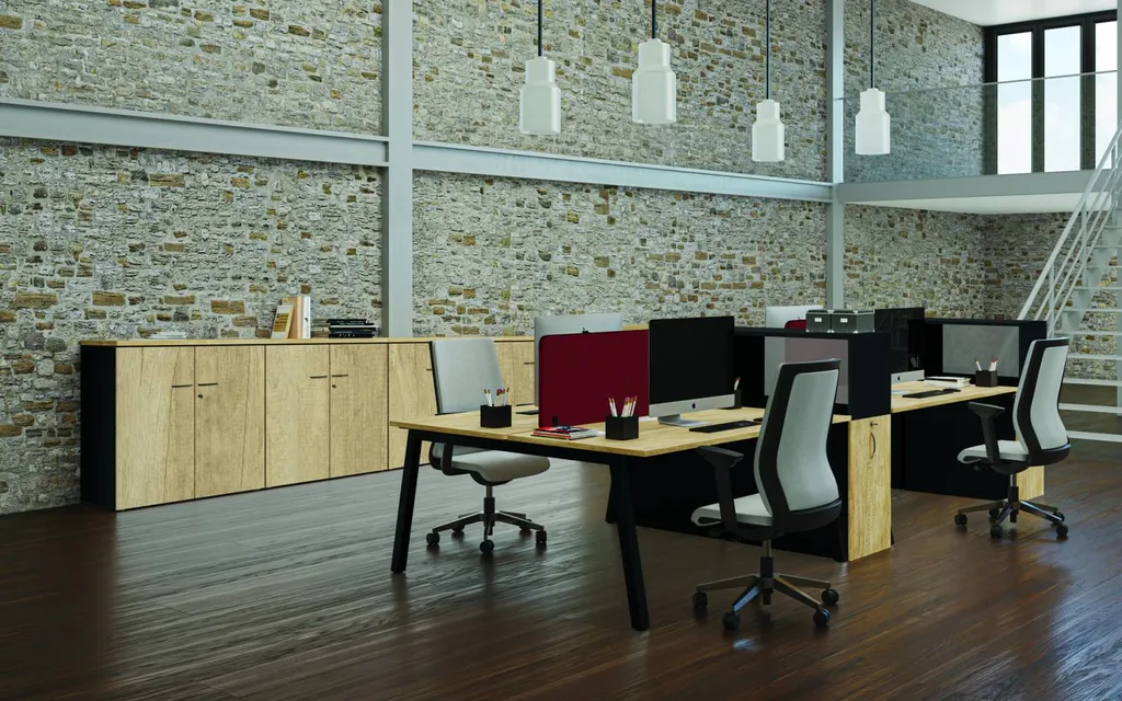 Aménagement de bureaux open space avec cloisons de séparation acoustiques à Montpellier