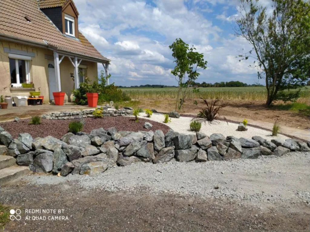 Petit aménagement paysager chez un particulier à proximité de Saint-Jouin Bruneval