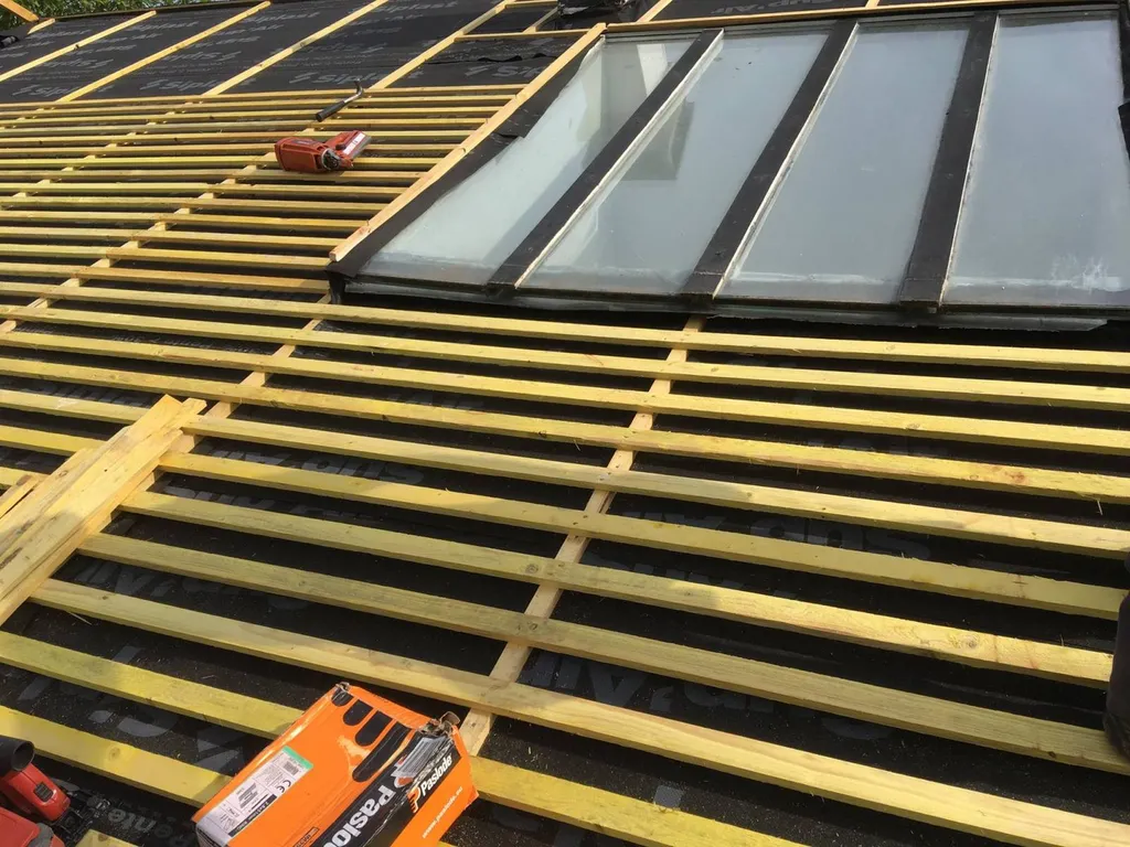 Couverture d'une maison en ardoise naturel d'Espagne Région de Valmont proche Goderville