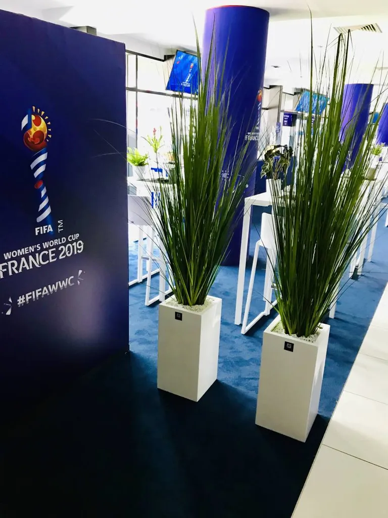 Décoration végétal pour un événement sportif