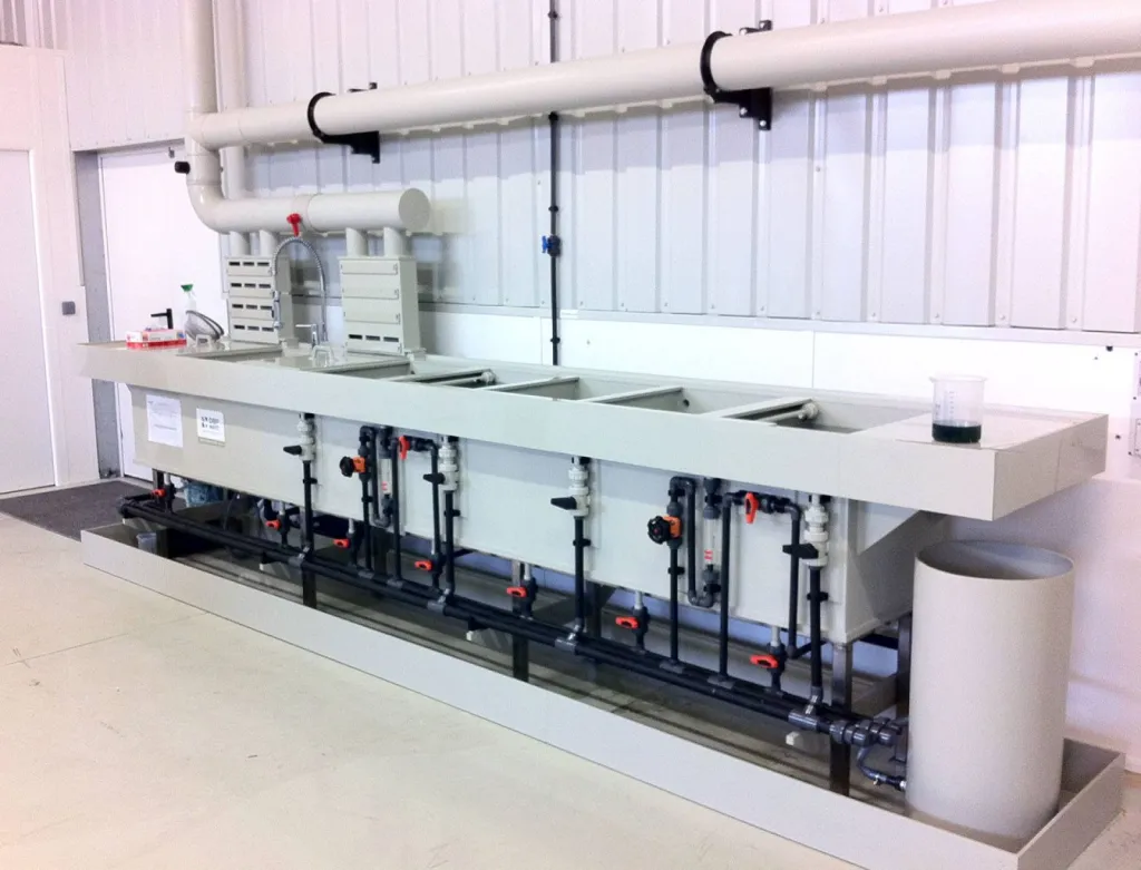 Chaîne de passivation des pièces inox