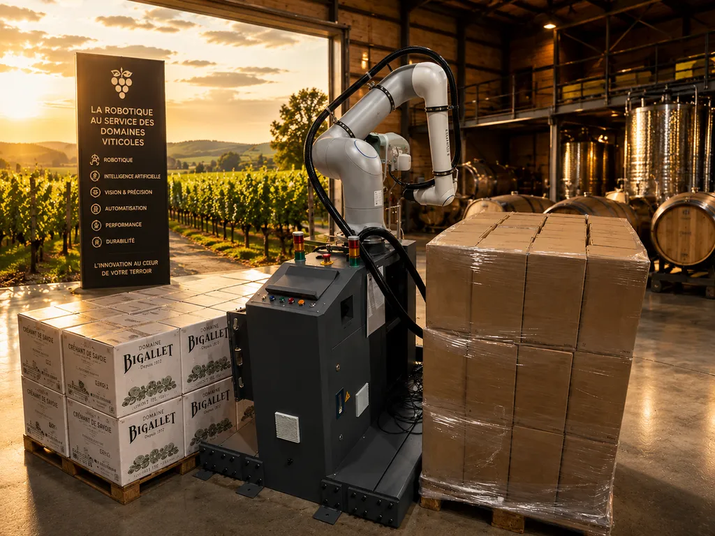 Palettisation dans l'industrie agroalimentaire : l'expertise ERM au service des domaines viticoles