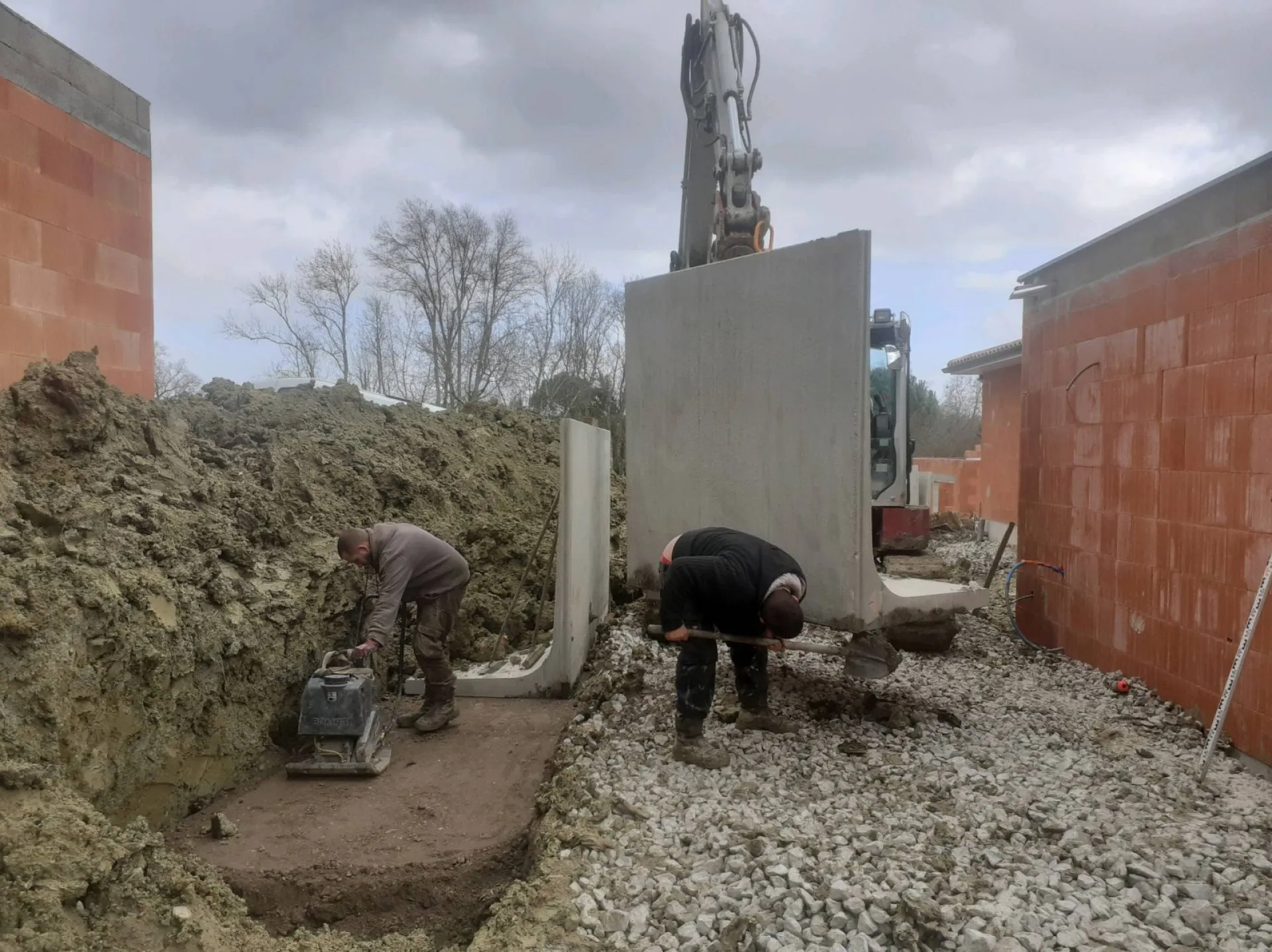 Création de soutènement en béton à Labrède au sud de Bordeaux