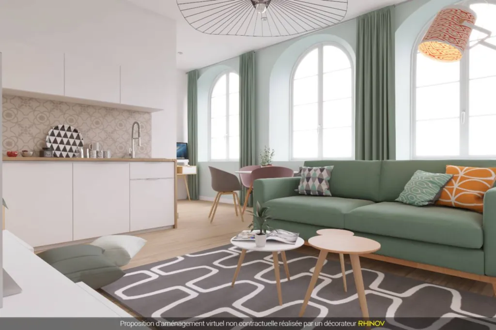 Résidence Homère de 14 appartements réhabilités et meublés allant du T1 ou T3 proche de la gare de Perrache à Lyon 2ème