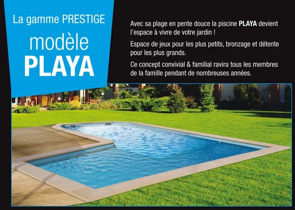 Piscine coque modernplage immergée la playa