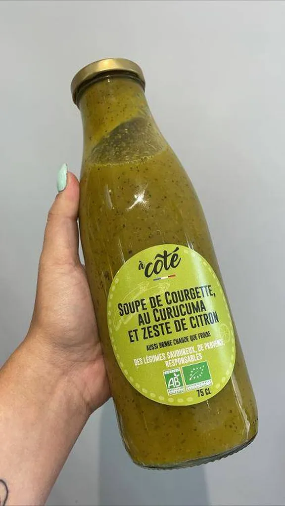 SOUPE de courgette au curcuma et zeste de citron 0.75LT