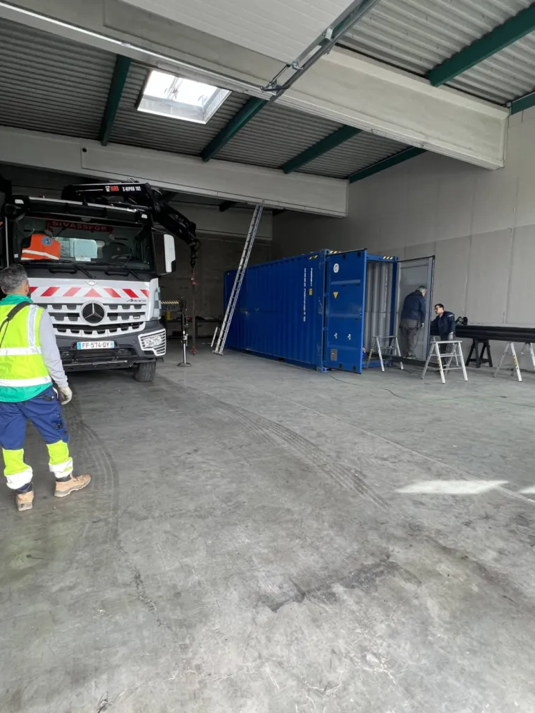 Piscine conteneur d'une maison à Colmar CLK