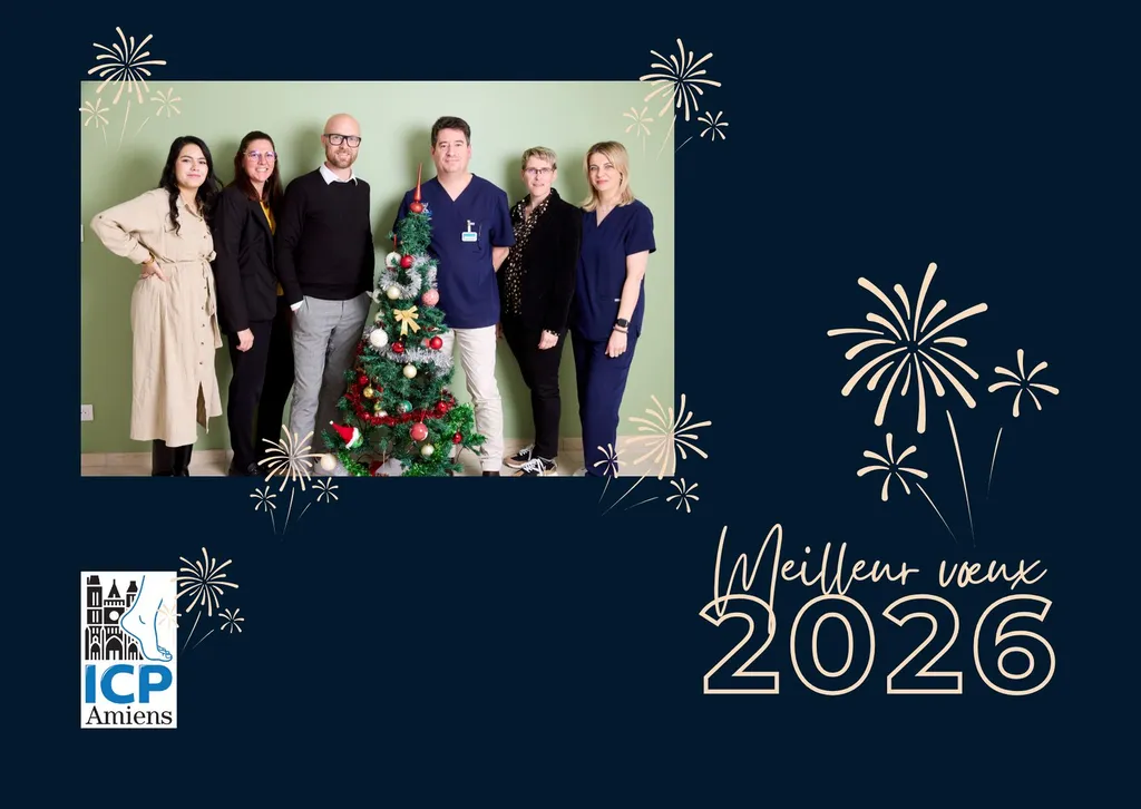 Le docteur Julien Beldame et toute l'équipe de l'ICP Amiens vous présentent leurs meilleurs voeux pour 2026