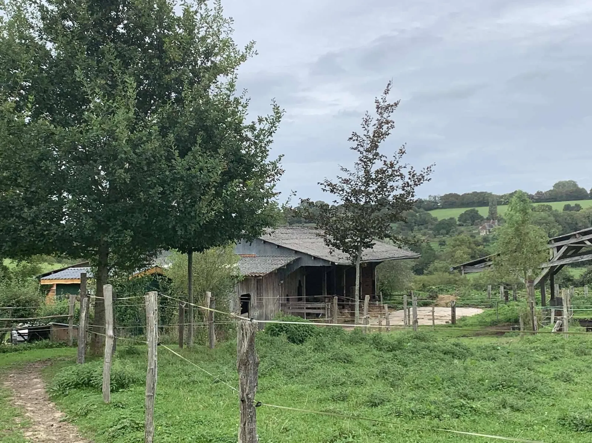 A acquérir Région VIMOUTIERS 61120, domaine de plus de 5 hectares avec demeures et dépendances agricoles.