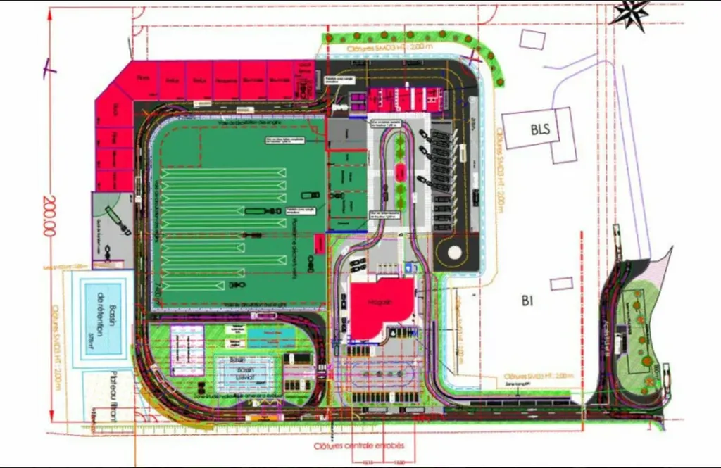 Création d’une déchèterie à plat en Dordogne lot VRD