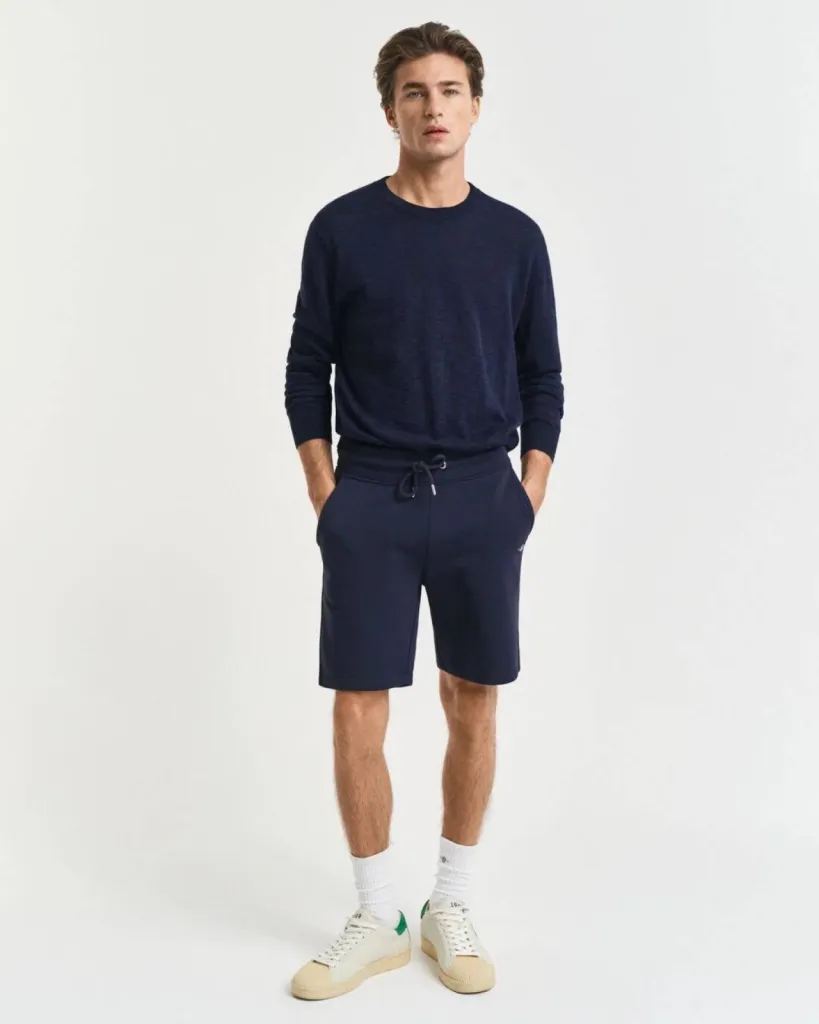 Short de sport homme Gant Shield : le confort mature à Dieppe en Seine-Maritime