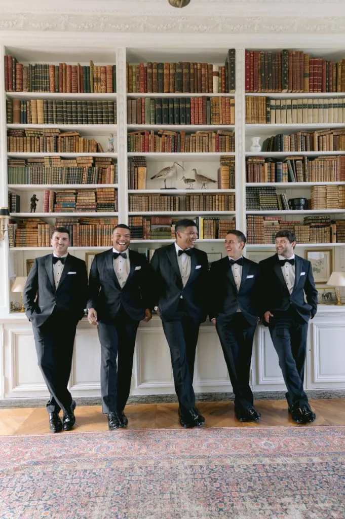 Romance and Refinement Unite: An Elegant American Wedding in a Historic Luxury Castle with outdoor ceremony in Normandy