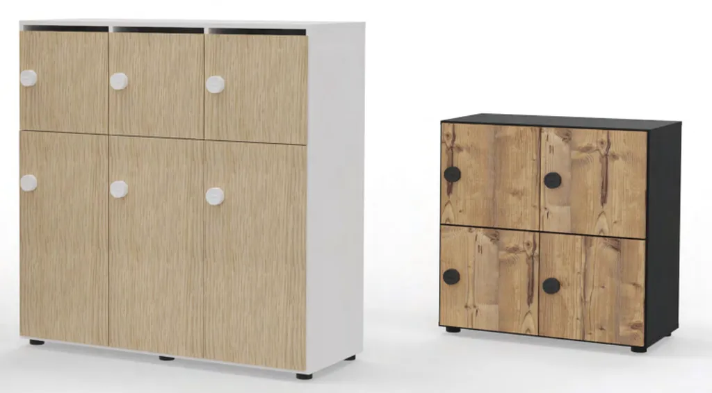 Casiers avec portes vestiaires ou 4 cases individuelles disponible à Nimes