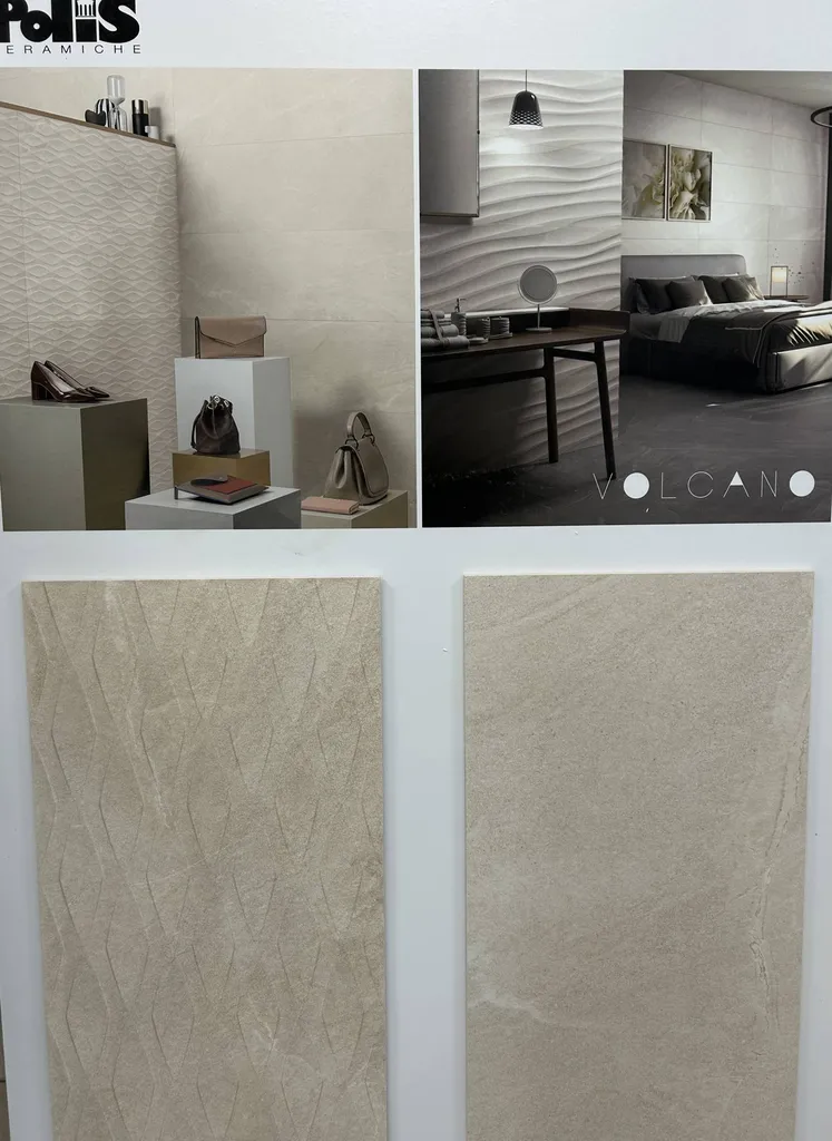 FAÏENCE SALLE DE BAIN et CUISINE GRES CERAME EFFET PIERRE VOLCANO usine POLIS 2