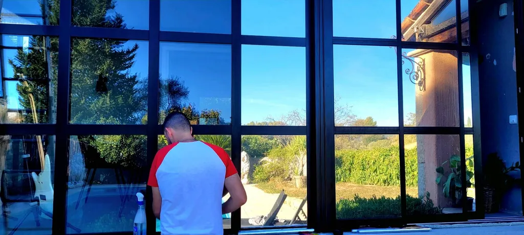 Pose film solaire bâtiment à grasse 06