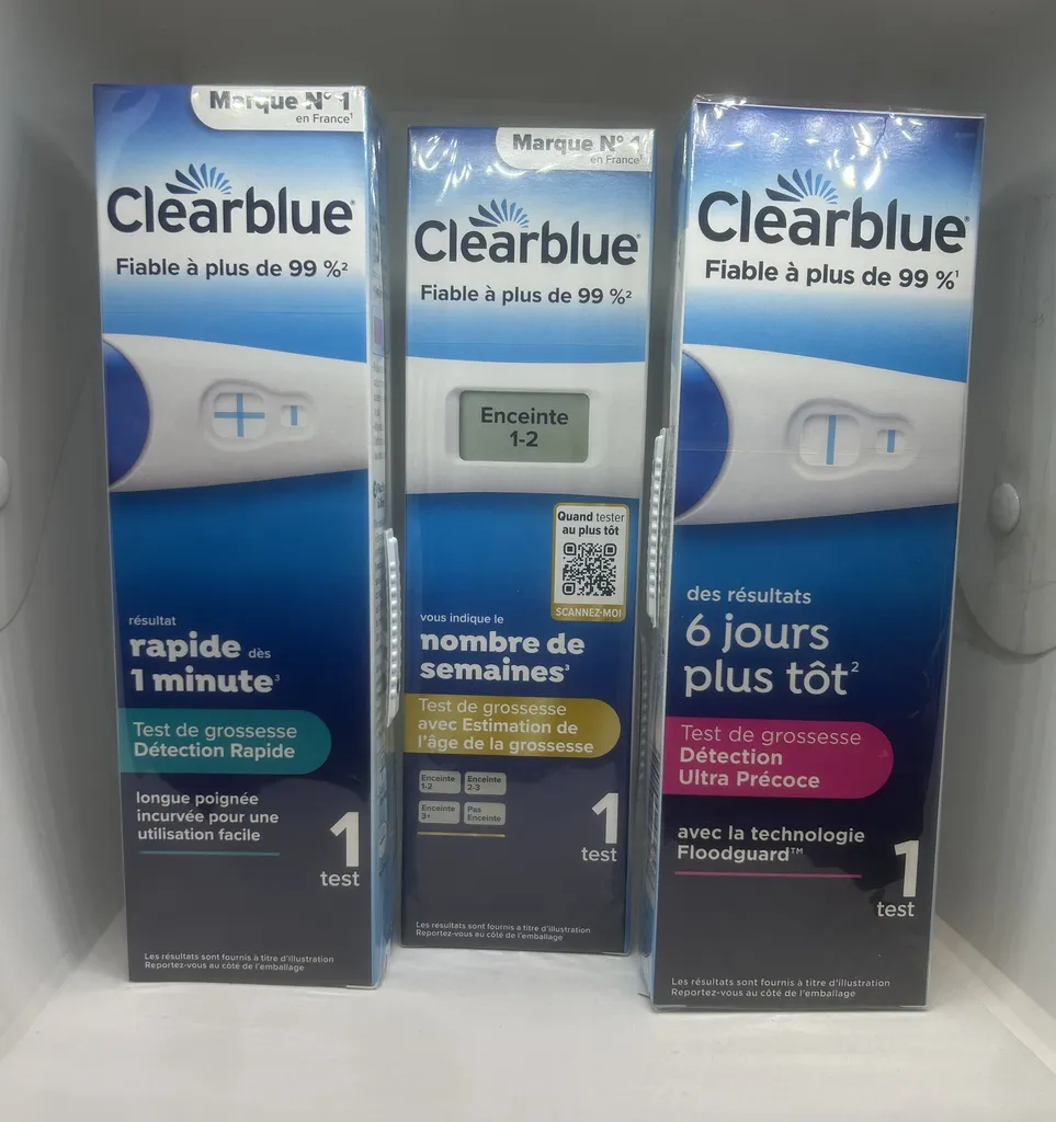 CLEARBLUE TEST DE GROSSESE PHARMACIE PANETTA 13012 MARSEILLE 