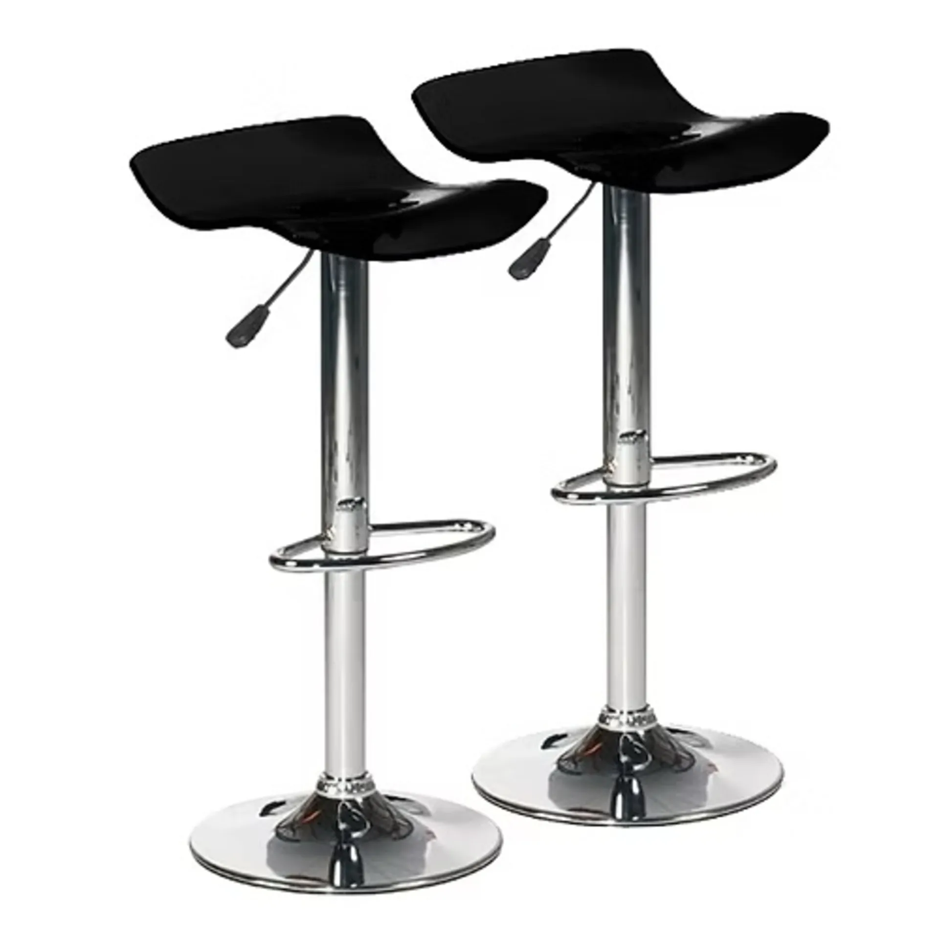 LOT DE 2 CHAISES DE BAR SANS DOSSIER