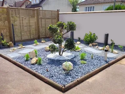 Création d’un massif japonisant à Varennes-sur-Seine : un jardin zen et contemporain