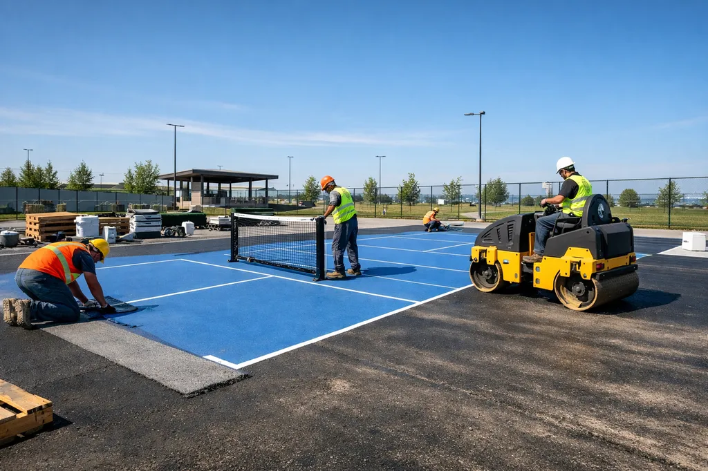 Réalisation et construction de terrain de pickleball à Lyon et en région Rhône-Alpes : faites confiance à Service Tennis pour votre projet